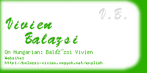 vivien balazsi business card